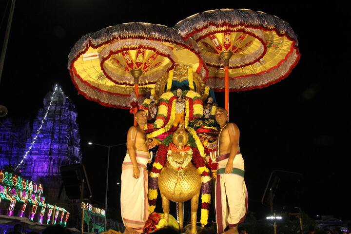 హంస వాహనంపై ఒంటిమిట్ట కోదండ రాముడు