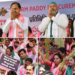 IN PICS | TRS Stages 'Maha Dharna' In Delhi