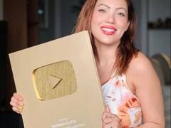 Munmun Datta : तारक मेहता का उल्टा चष्मा फेम 'बबिताजी'ला मिळालं यु्ट्युब गोल्ड बटन, शेअर केले फोटो