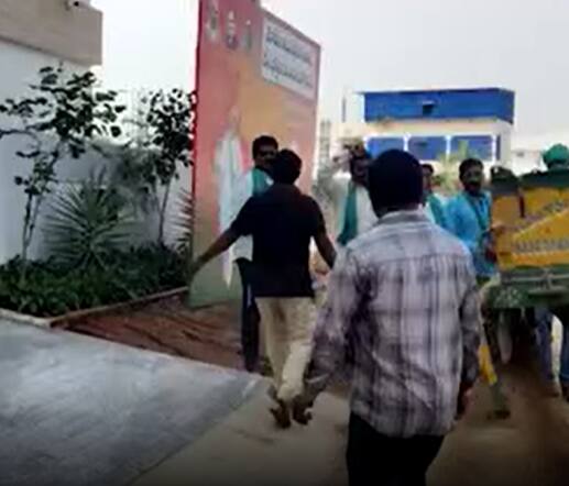 Nizamabad MP Aravind : ఎంపీ అరవింద్ నివాసం వద్ద రైతుల నిరసన @ABP Desam