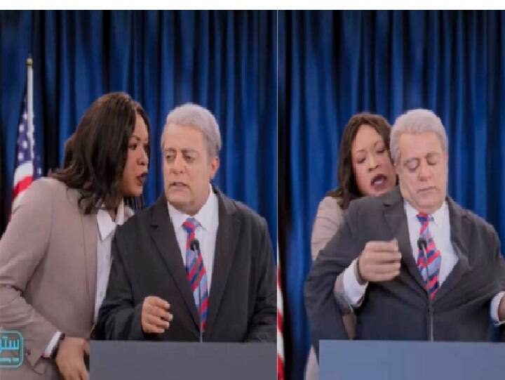 Watch: Saudi TV show mimics Joe Biden and Kamala Harris in skit அமெரிக்க அதிபரை கலாய்த்த சவுதி அரேபிய டிவி ஷோ! தாறுமாறாக வைரலாகும் வீடியோ..