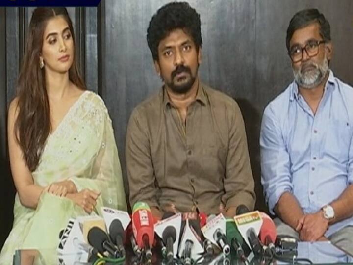 Beast Release Tomorrow Nelson DilipKumar, Pooja Hegde, selvaraghavan Beast Team Press Meet Nelson Press Meet : தனியார் ஹோட்டலில்  பீஸ்ட் ப்ரஸ் மீட்.. அரசியல் கேள்விக்கு பதிலளிக்க மறுத்த நெல்சன்..