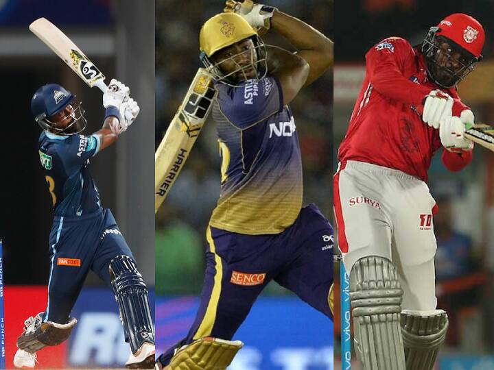 IPL 2022: Hardik Pandya becomes Fastest Indian player to hit 100 sixes in IPL history IPL 2022: ரஸல் டூ ஹர்திக் - ஐபிஎல் வரலாற்றில் அதிவேகமாக 100 சிக்சர்கள் விளாசிய வீரர்கள் !