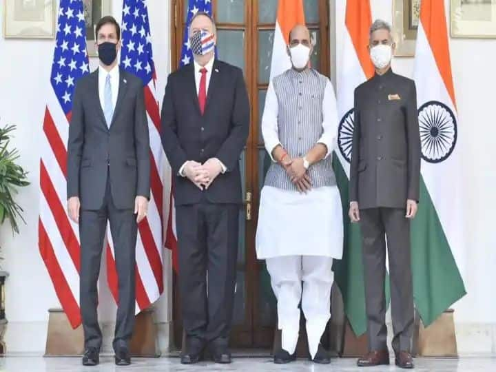 india united states of america 2 plus 2 dialogue statement s jaishankar rajnath singh marathi news भारत-अमेरिकामध्ये 2+2 मंत्रीस्तरीय चर्चा! अफगाणिस्तान, अंतराळ, अमेरिकन कंपन्यांना आमंत्रण, जाणून घ्या