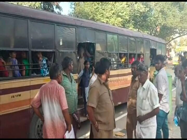 The student who threatened to kill the conductor who called the students inside the bus who were making a dangerous journey by hanging on the steps படியில் பயணித்த மாணவர்களை உள்ளே அழைத்த நடத்துனருக்கு கொலை மிரட்டல்