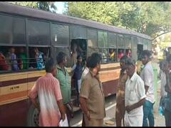படியில் பயணித்த மாணவர்களை உள்ளே அழைத்த நடத்துனருக்கு கொலை மிரட்டல்