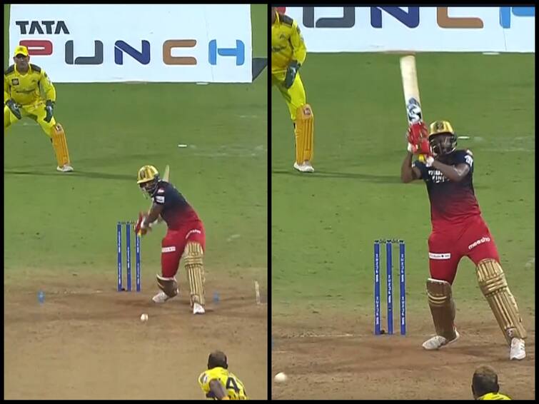 CSK vs RCB IPL 2022: Mohammed Siraj Hits Dhoni Helicopter Shot Last Ball WATCH Video WATCH Video: ஹெலிகாப்டர் ஷாட் அடித்து கெத்தாக தோனியை திரும்பி பார்த்த சிராஜ் - வைரல் வீடியோ..!