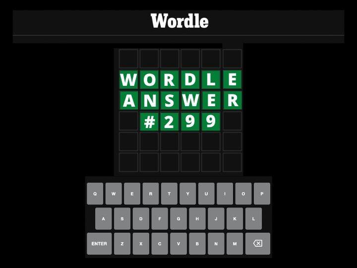Wordle 299 Answer Today April 14 Wordle Solution Puzzle Hints Wordle 299 Answer Today: Check Out Hints And Clues To Solve April 14 Wordle Puzzle