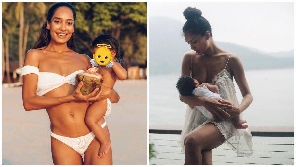 Actress Lisa Haydon chilling with little daughter in beach, see bikini avatar ત્રણ બાળકોની માં લીઝા હેડને બીચ પર બતાવી પોતાની ટૉન્ડ બૉડી, વાયરલ થઇ દીકરી સાથેની તસવીરો....