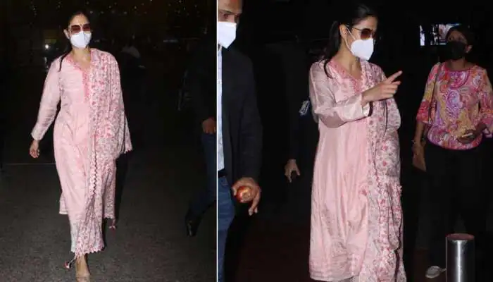 Katrina Kaif pregnant ? Actress' latest airport look sparks rumours ਕੈਟਰੀਨਾ ਕੈਫ ਦੀਆਂ ਤਸਵੀਰਾਂ ਵੇਖ ਸੋਸ਼ਲ ਮੀਡੀਆ 'ਤੇ ਚਰਚਾ, ਕੀ ਮਾਂ ਬਣਨ ਵਾਲੀ ਅਦਾਕਾਰਾ?