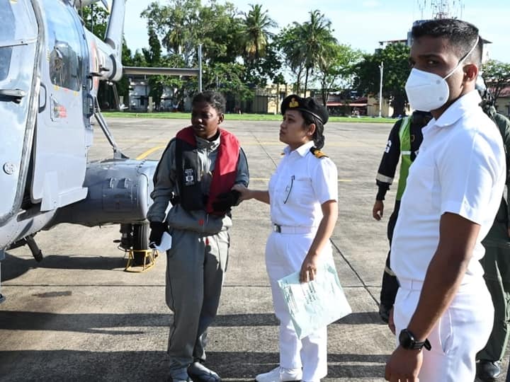 Indian Navy Rescues Sick Seychelles Coast Guard Official Indian Navy Rescues Sick Seychelles Coast Guard Official