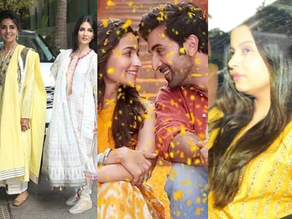 Ranbir Alia wedding: बॉलीवुड के गोल्डन कपल को गोल्डन गुलदस्ता भेजा गया