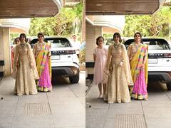 Alia-Ranbir Wedding:  बेटे की शादी में बन-ठनकर पहुंची नीतू कपूर और बहन रिद्धिमा, फोटोज वायरल