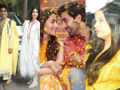Alia Ranbir Wedding Photos: रणबीर आलिया की मेहंदी से लेकर हल्दी सेरेमनी तक, ऐसा रहा कपूर और भट्ट परिवार का लुक