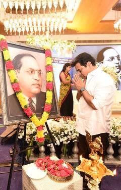 Minister KTR Unveils Ambedkar Statue in Siricilla: బీఆర్ అంబేడ్కర్ విగ్రహాన్ని ఆవిష్కరించిన కేటీఆర్