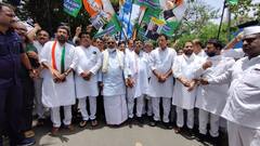 Karnataka Congress Protests Demanding BJP To Terminate Minister Eshwarappa - IN PICS