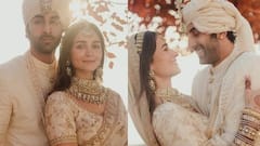 Ranbir-Alia Wedding: Mr. and Mrs. make first appearance after tying the knots | Ghanti Bajao