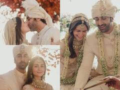 Alia Ranbir First Wedding Pic: एक-दूसरे में खोए नजर आए आलिया-रणबीर, अपनी फेवरेट जगह पर लिए फेरे