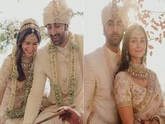 Alia Ranbir First Wedding Pic: பால்கனியே திருமண மேடை.. நிகழ்ந்தது பாலிவுட் கனவு ஜோடியான ஆல்யா - ரன்பீர் திருமணம்