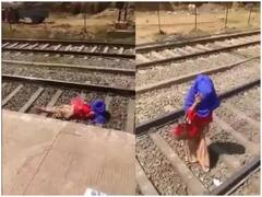 Viral Video: Women Calmly Talks Over Phone As Train Passes Over. Here Is How Netizens Reacted