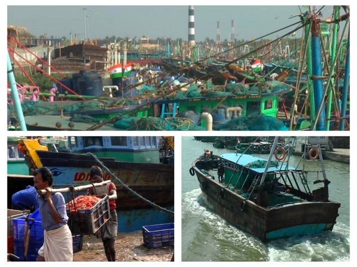 தமிழகத்தில் உள்ள 13 கடலோர மாவட்டங்களில் அமலுக்கு வந்தது மீன்பிடித் தடைக்காலம் Fishing ban comes into effect in 13 districts including Nagapattinam, Cuddalore, Ramanathapuram, Rameswaram and Thoothukudi தமிழகத்தில் உள்ள 13 கடலோர மாவட்டங்களில் அமலுக்கு வந்தது மீன்பிடித் தடைக்காலம்