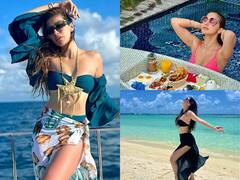 Raai Laxmi Photos: भोजपुरी एक्ट्रेस Raai Laxmi ने ब्लू बिकिनी में फ्लॉन्ट किया परफेक्ट फिगर, सोशल मीडिया पर वायरल हुई तस्वीरें