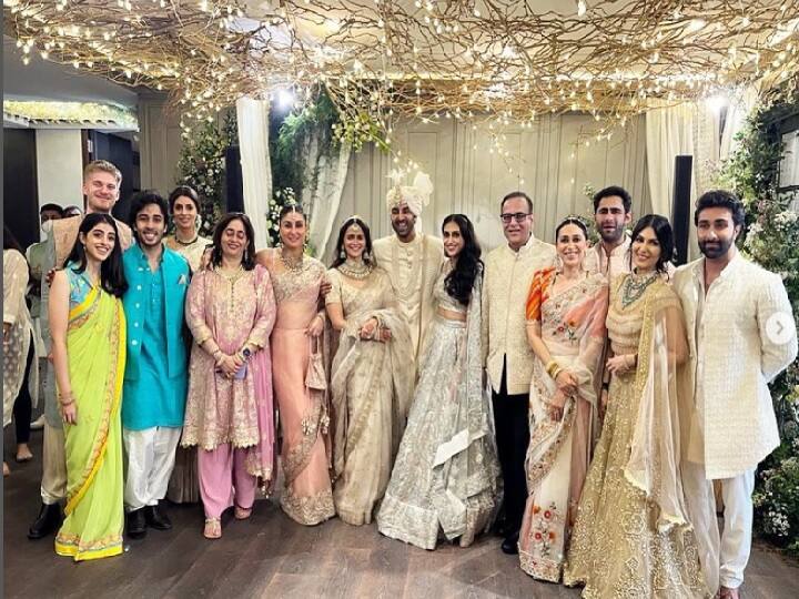 Ranbir Alia Wedding Kapoor family welcomed Alia Bhatt,see pictures Ranbir Alia Wedding: शादी के बाद कपूर फैमिली में कुछ ऐसे हुआ आलिया का स्वागत, तस्वीरें हुईं वायरल
