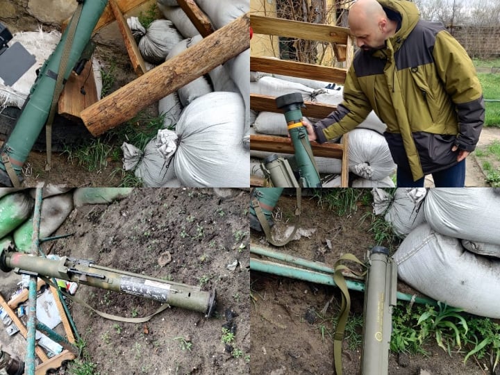 Russia Ukraine War ABP News team reached Luhansk big war zone US weapons found in Ukrainian ANN Russia Ukraine War: लुहांस्क के बड़े वॉर जोन में पहुंची एबीपी न्यूज़ की टीम, यूक्रेनी सेना के ठिकानों और बंकरों में मिले अमेरिकी हथियार
