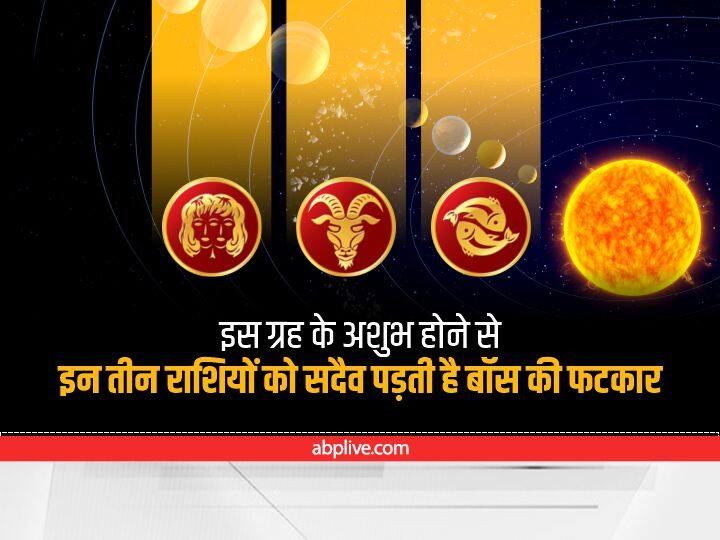Astrology: ऑफिस में बॉस की डांट से बचने के लिए इन तीन राशि वालों को इस ग्रह को रखना चाहिए अपडेट Astrology Tips These three zodiac signs people should keep this planet updated to avoid bosss scolding Astrology: ऑफिस में बॉस की डांट से बचने के लिए इन तीन राशि वालों को इस ग्रह को रखना चाहिए अपडेट