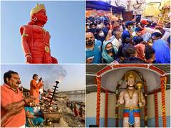 Hanuman Jayanti 2022: 108 Ft Statue Unveiled In Gujarat, Devotees Throng Temples To Pay Obeisance | IN PICS