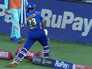 IPL 2022: 'Frustrated' Ishan Kishan Smashes Boundary Cushions With Bat After Getting Out, Pic Goes Viral