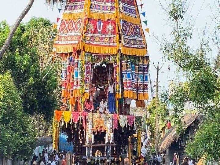 இரண்டு வருடங்களுக்கு பின்  கோலாகலமாக நடந்த கடலூர் திருவந்திபுரம் தேவநாத சுவாமி கோயில் தேரோட்டம்