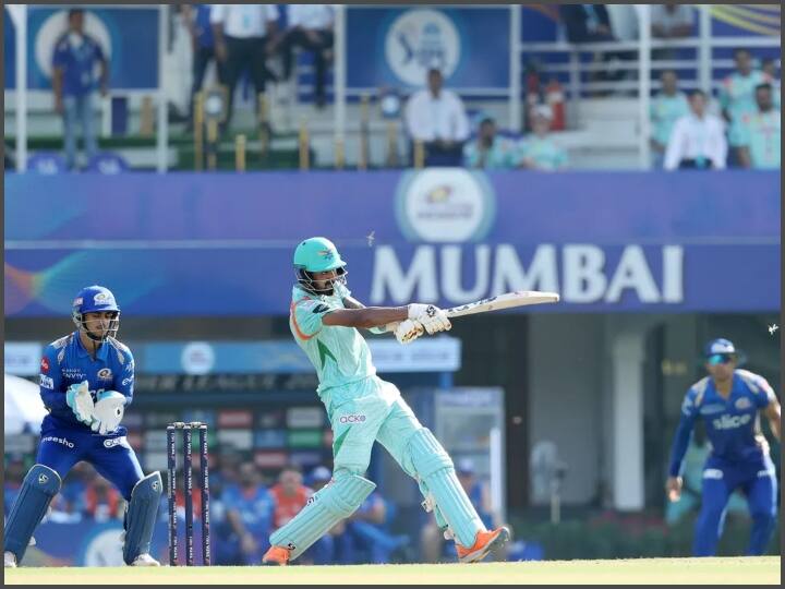 MI vs LSG: Lucknow set a target of 200 runs for Mumbai, KL Rahul scored a century MI vs LSG: लखनऊ ने मुंबई को दिया 200 रनों का लक्ष्य, केएल राहुल ने जड़ा शतक