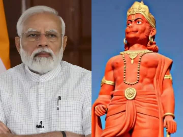 Prime Minister Narendra Modi unveiled the 108 feet high Hanuman statue