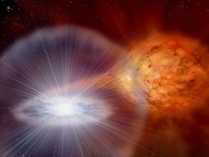 MAGIC Telescopes Observe Gigantic Explosion Of White Dwarf In Serpent Bearer Constellation MAGIC Telescopes Capture Gigantic Thermonuclear Nova Explosion of a White Dwarf In Serpent Bearer Constellation MAGIC Telescopes Observe Gigantic Explosion Of White Dwarf In Serpent Bearer Constellation