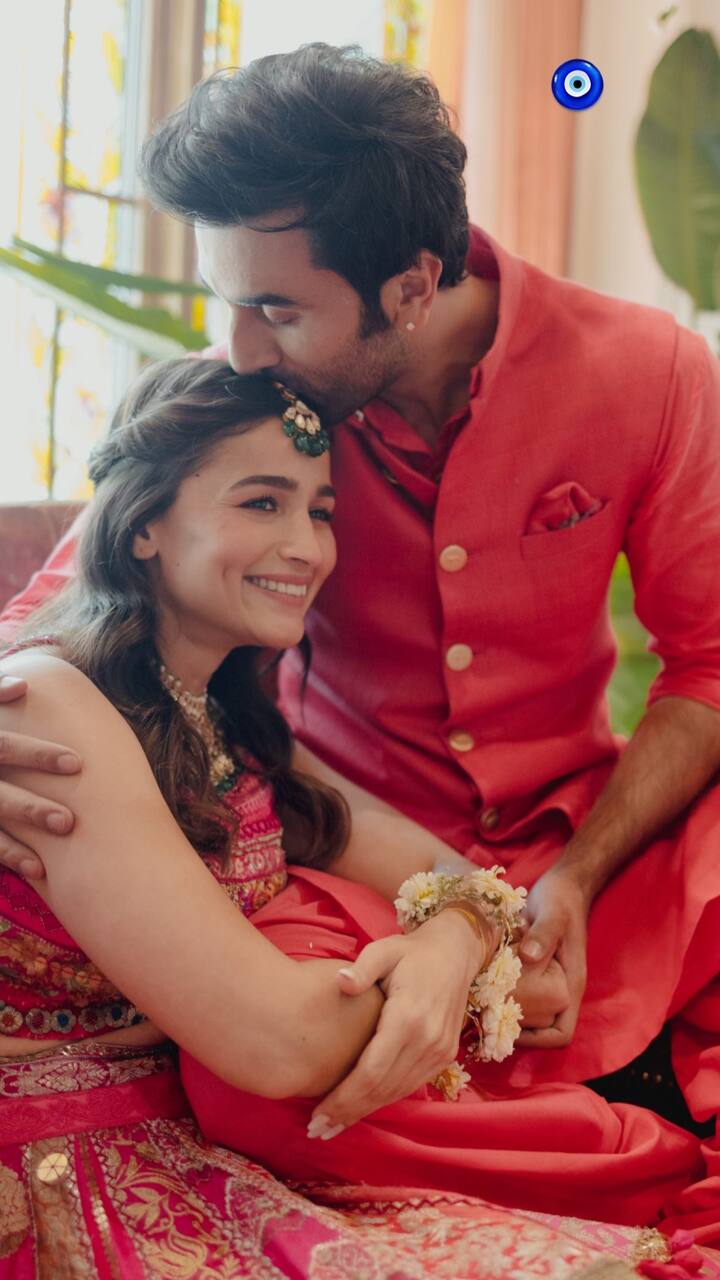 The 'Oh So Lovely' couple. Ranbir's sister Riddhima shared the picture featuring a blushing Alia.