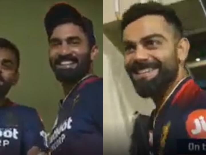 Virat Kohli has said that no matter how many people come to the Bangalore team, De Villiers will not be able to fill the place IPL 2022 : அவர் இடத்த நாலு பேர் சேர்ந்து நிரப்புறோம்... ஏபிடி குறித்து மனம் திறந்த கோலி!