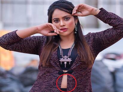 Actress Nandita Swetha Perfect Reply to instagram user about his Stomach Mark Nandita Swetha: அது என்ன வயித்துல மார்க்.? கேள்விகேட்ட நெட்டிசனுக்கு பொறுமையாக ரிப்ளை கொடுத்த நடிகை நந்திதா..!
