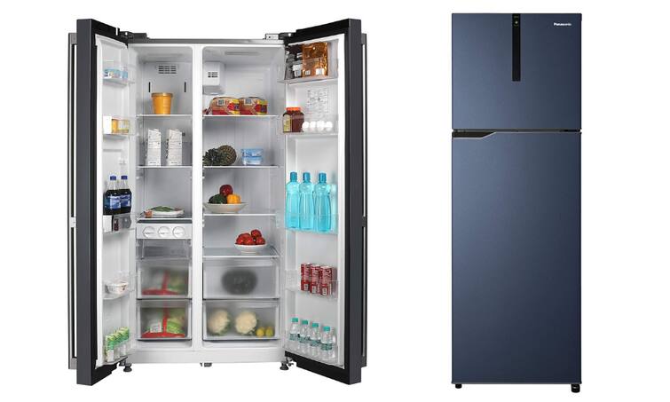 Panasonic Fridge on Amazon Best Brand 5 Star Rating Fridge Panasonic Double Door Fridge Panasonic Big Fridge एमेजॉन पर इन बेस्ट सेलिंग डबल डोर फ्रिज पर मिल रहा है 30% का डिस्काउंट