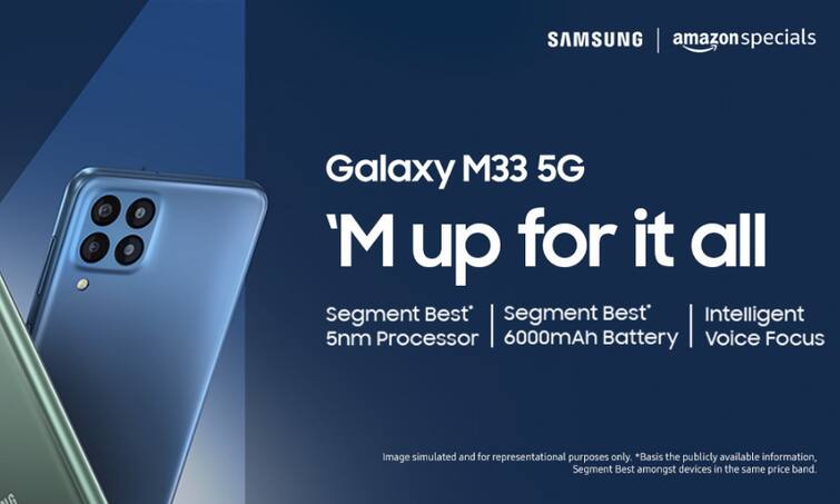 Samsung Galaxy M33 5G on Amazon Samsung Galaxy M33 5G Launch Date Samsung M33 5G Features Samsung phone under15000 फोन खरीदने से पहले सैमसंग के इस नये फोन की डील और फीचर्स एक बार जरूर चेक करें