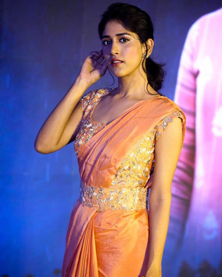 ప్రస్తుతం తెలుగు సినిమాలోనూ, ఓటీటీ వెబ్ సిరీస్ లలోనూ నటిస్తోంది. -Image credit: chandini chowdary/Instagram