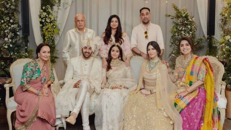 Ranbir Alia Wedding: Neetu Kapoor Shares Fan Art Incorporating Late Rishi Kapoor In Ranbir-Alia's Wedding PIC, know in details Ranbir Alia Wedding: রণবীর-আলিয়ার বিয়েতে উপস্থিত ছিলেন ঋষি কপূর, দেখুন ছবি