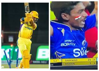 CSK vs GT: स्टेडियम में दिखा अनोखा नजारा, चेन्नई का विकेट गिरने पर खुशी से झूम उठा मुंबई का फैन, देखें