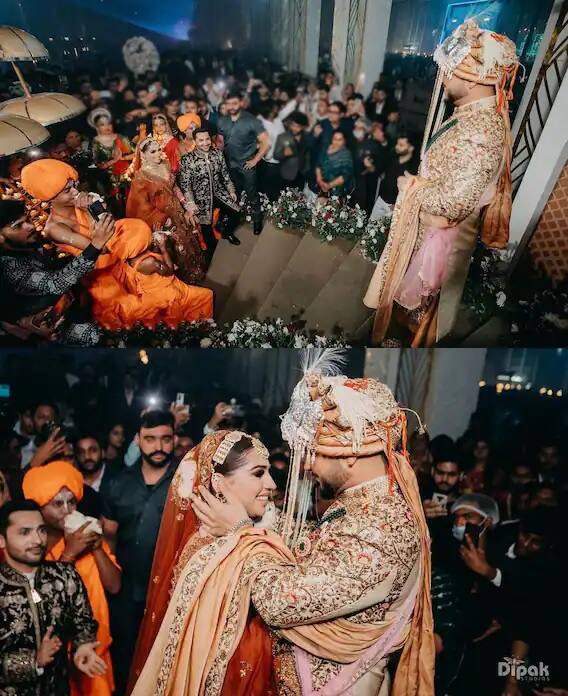 મિલિંદ ગાબા અને પ્રિયા બેનીવાલ લગ્ન દરમિયાન ખૂબ જ ખુશ દેખાતા હતા. બંનેની જોડી અદ્ભુત લાગી રહી હતી.