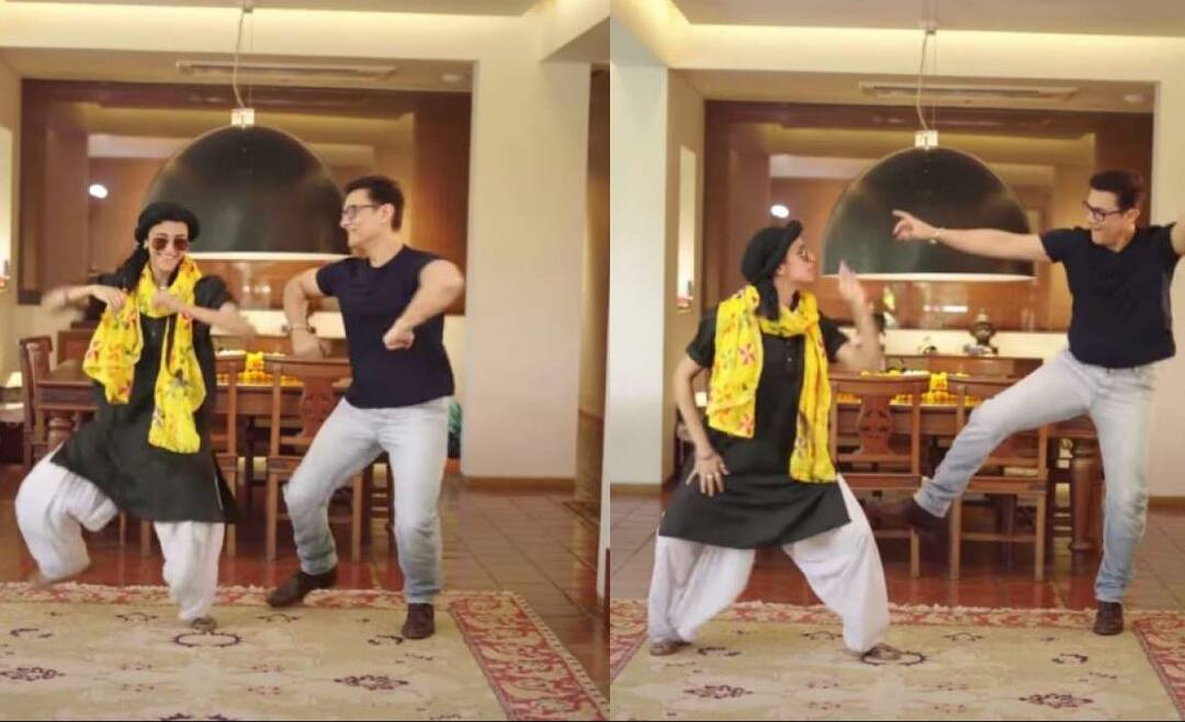 Aamir Khan Bhangra video on Dhol Jageero da on Vaisakhi 'ਢੋਲ ਜਗੀਰੋਂ ਦਾ' 'ਤੇ ਆਮਿਰ ਖਾਨ ਨੇ ਪਾਇਆ ਭੰਗੜਾ, ਵੀਡੀਓ ਦੇਖ ਤੁਸੀਂ ਵੀ ਆਪਣੇ ਆਪ ਨੂੰ ਨਹੀਂ ਰੋਕ ਪਾਓਗੇ
