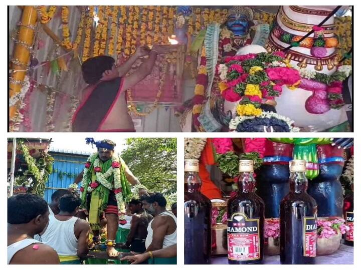 Dharmapuri karupasami temple chithra pournami celebration and 10 lakh worth welfare assistance provided on behalf of a private granite company in Arur சித்ரா பவுர்ணமியையொட்டி கருப்புசாமி கோயிலில் கத்தி மீது ஏறி அருள் வாக்கு சொன்ன பூசாரி