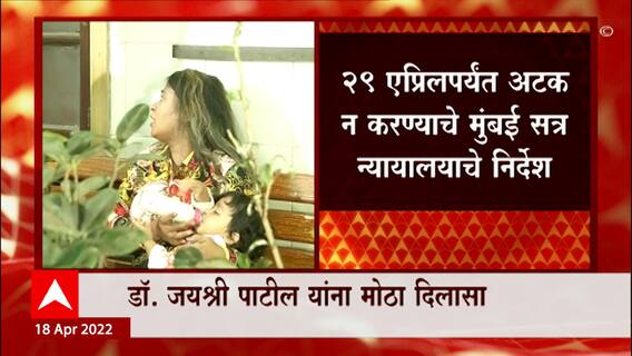Jayashree Patil: डॉ जयश्री पाटील यांना मोठा दिलासा ABP Majha