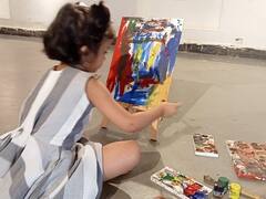 Jagdalpur: क्या कभी आर्ट गैलरी में देखा है चार साल की बच्ची का एग्जीबिशन, शहर में चर्चा का विषय