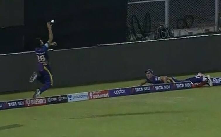 KKR vs RR, IPL 2022: Pat Cummins Shivam Mavi Relay Catching Against Rajasthan Royals Watch Viral Video KKR vs RR: બે ખેલાડીઓની સમજણ અને ચપળતાએ વિકેટ લેવામાં સફળતા અપાવી, જુઓ રોમાંચક કેચનો વીડિયો