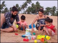 KGF 2 की सफलता को बच्चों के साथ कुछ यूं सेलिब्रेट कर रहे हैं Yash, पत्नी ने शेयर की क्यूट तस्वीर